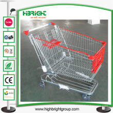 180L Strong Shopping Trolley Cart with Front Trolley Advertising Board